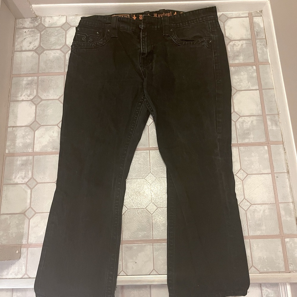 ROCK REVIVAL BLACK JEANS